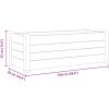 Upphöjd odlingslåda PP vit vidaXL 100 x 43 x 35 cm – miniatyr 6