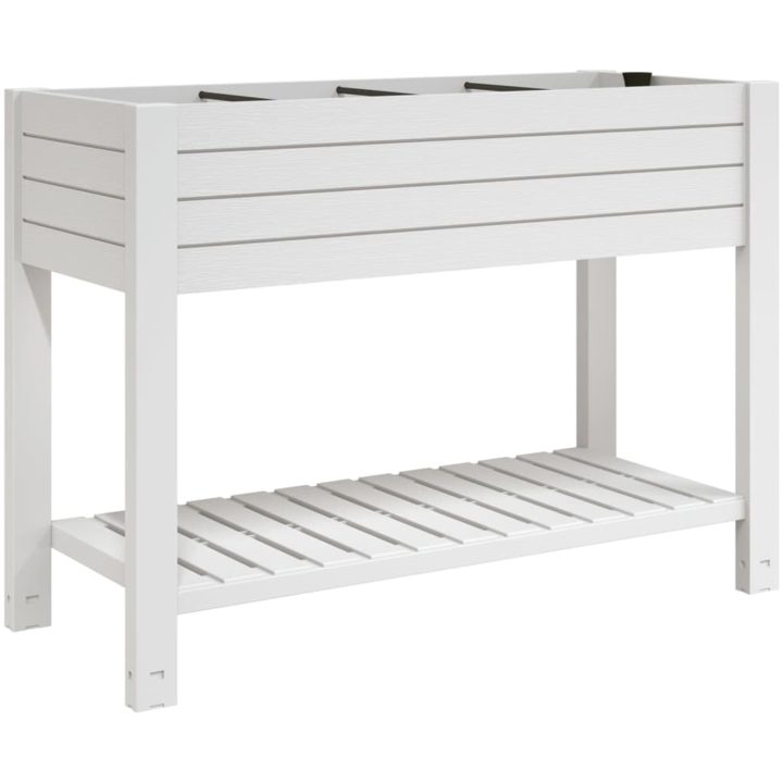 Upphöjd odlingslåda vit 110x45x79 cm polypropen vidaXL – bild 2