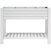 Upphöjd odlingslåda vit 110x45x79 cm polypropen vidaXL – miniatyr 3
