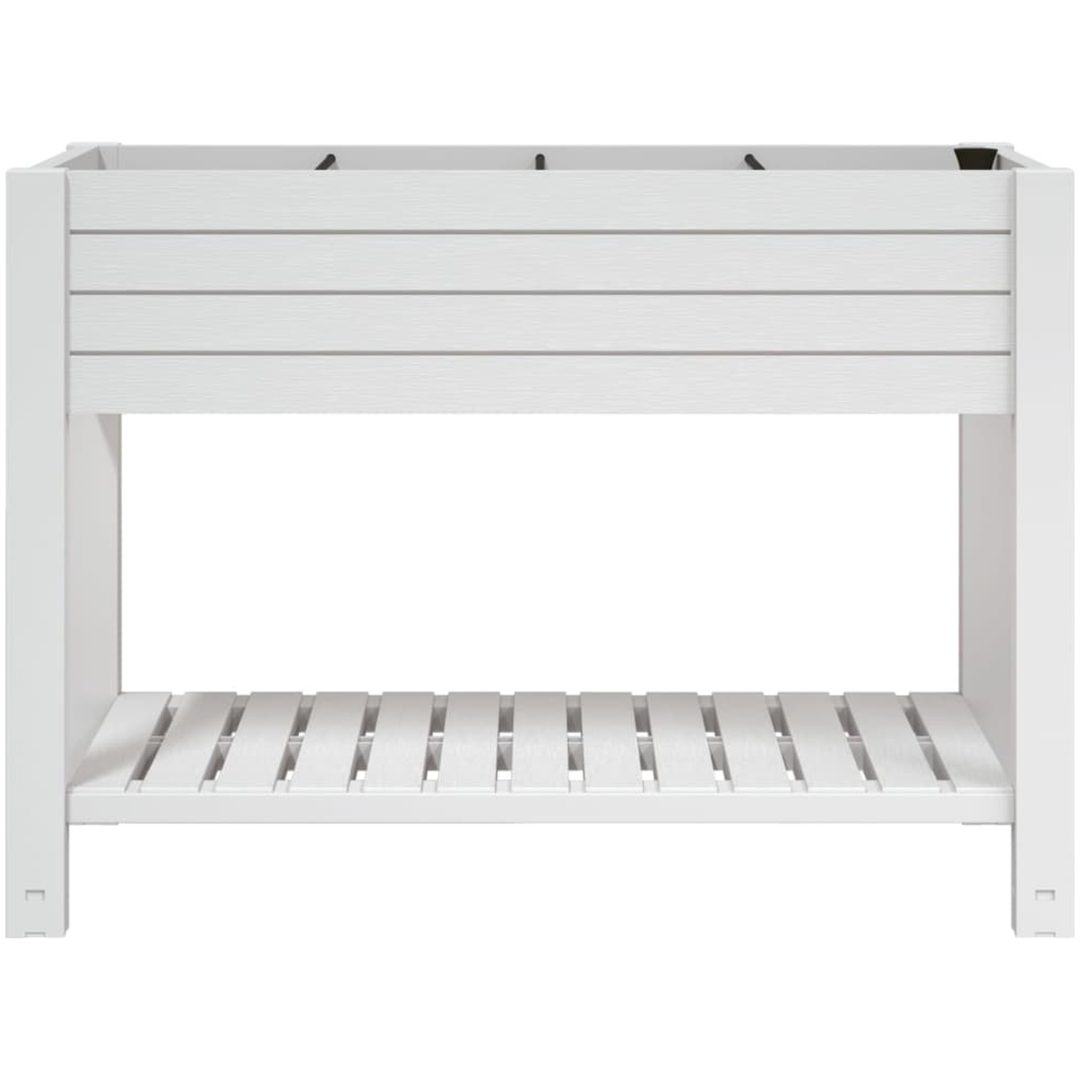 Upphöjd odlingslåda vit 110x45x79 cm polypropen vidaXL – bild 3