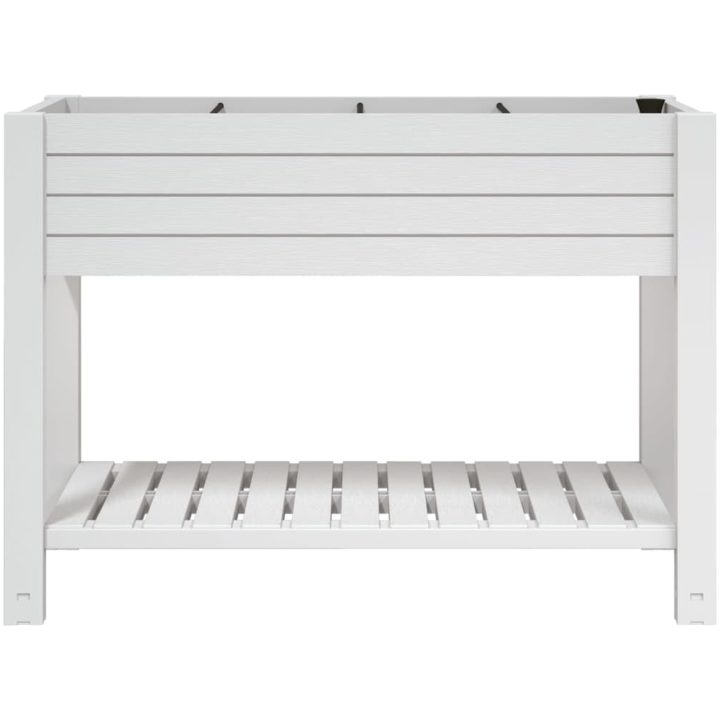Upphöjd odlingslåda vit 110x45x79 cm polypropen vidaXL – bild 3
