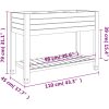 Upphöjd odlingslåda vit 110x45x79 cm polypropen vidaXL – miniatyr 7
