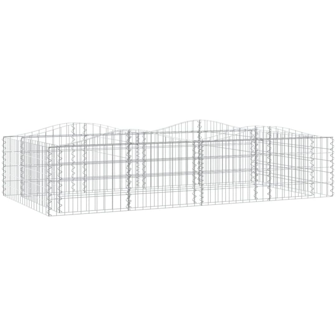 Upphöjd planteringsgabion galvaniserat järn vidaXL 200 x 100 x 50 cm – bild 2
