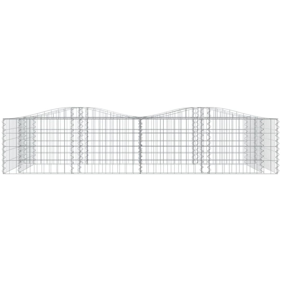 Upphöjd planteringsgabion galvaniserat järn vidaXL 200 x 100 x 50 cm – bild 3