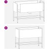 Upphöjd Trädgårdsplanterare Antracit Stål vidaXL 60 x 26 x 45 cm – miniatyr 11