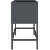 Upphöjd Trädgårdsplanterare Antracit Stål vidaXL 60 x 26 x 45 cm – miniatyr 6