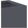 Upphöjd Trädgårdsplanterare Antracit Stål vidaXL 60 x 26 x 45 cm – miniatyr 8