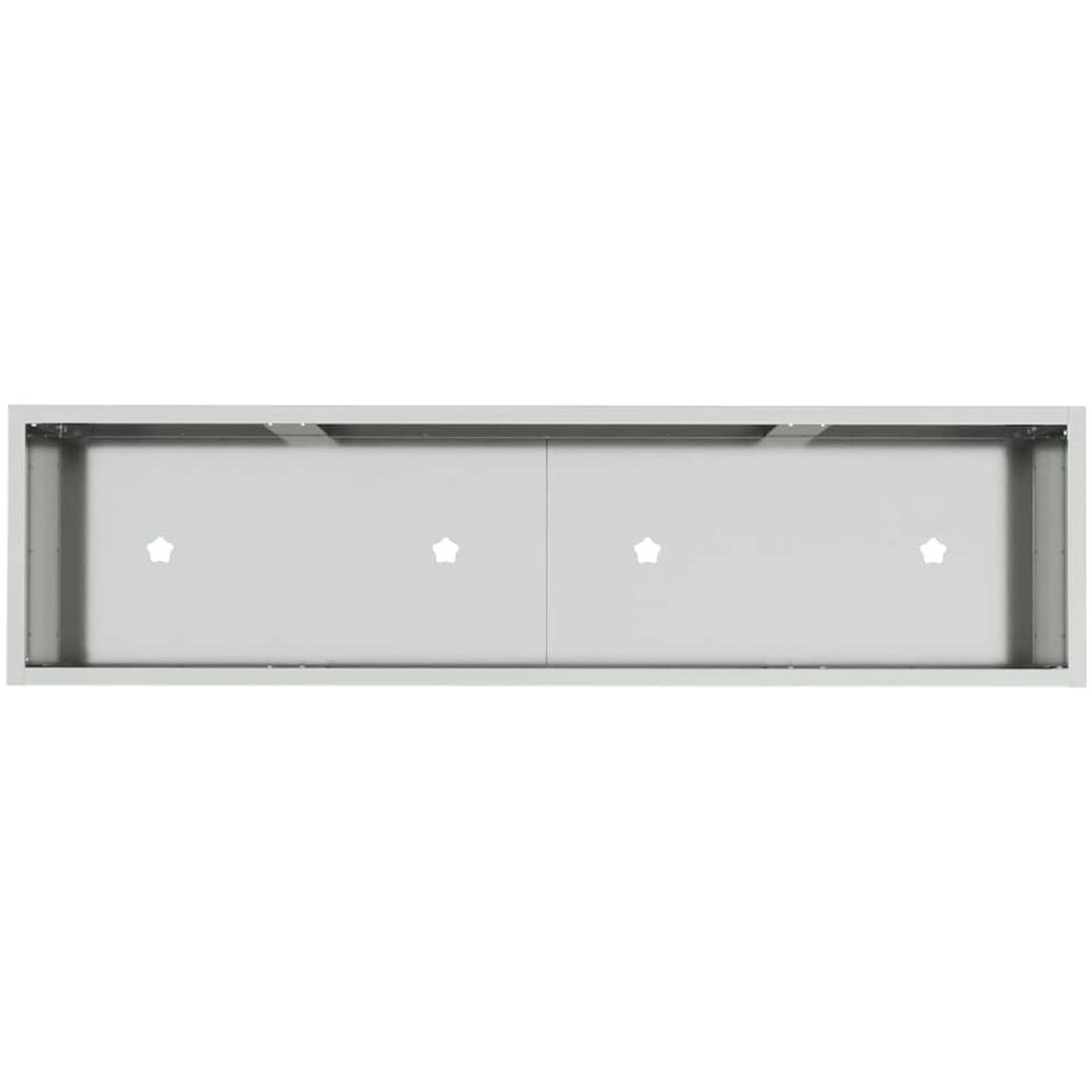 Upphöjd Trädgårdsplanterare Galvaniserad Stål vidaXL 100 x 26 x 82 cm – bild 7