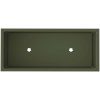 Upphöjd Trädgårdsplanterare Olivgrön Stål vidaXL 60 x 26 x 45 cm – miniatyr 7