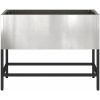 Upphöjd Trädgårdsplanterare Rostfritt Stål vidaXL 60 x 26 x 45 cm – miniatyr 5