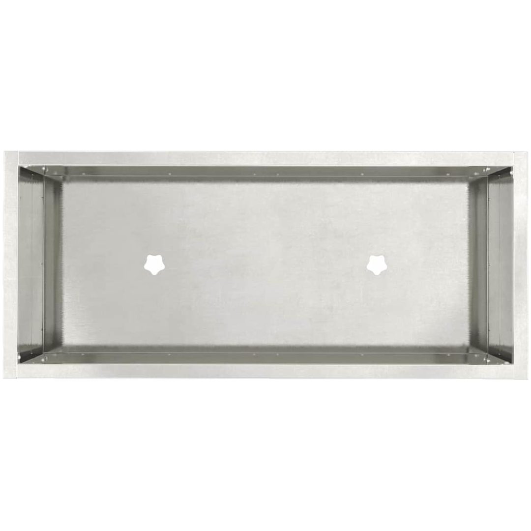 Upphöjd Trädgårdsplanterare Rostfritt Stål vidaXL 60 x 26 x 45 cm – bild 7