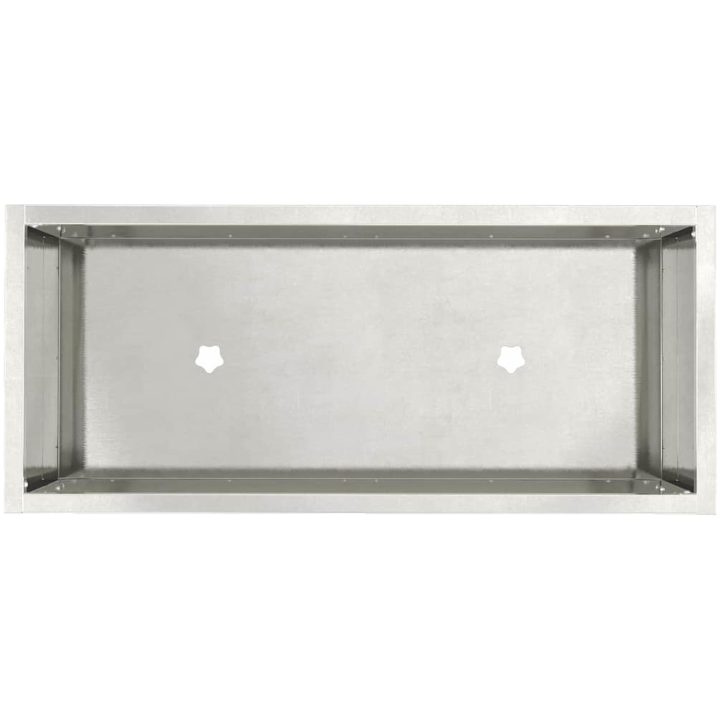 Upphöjd Trädgårdsplanterare Rostfritt Stål vidaXL 60 x 26 x 45 cm – bild 7