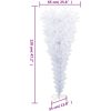 Uppochnedvänd plastgran med stativ grön 120 cm vidaXL 120 x 65 cm – miniatyr 7