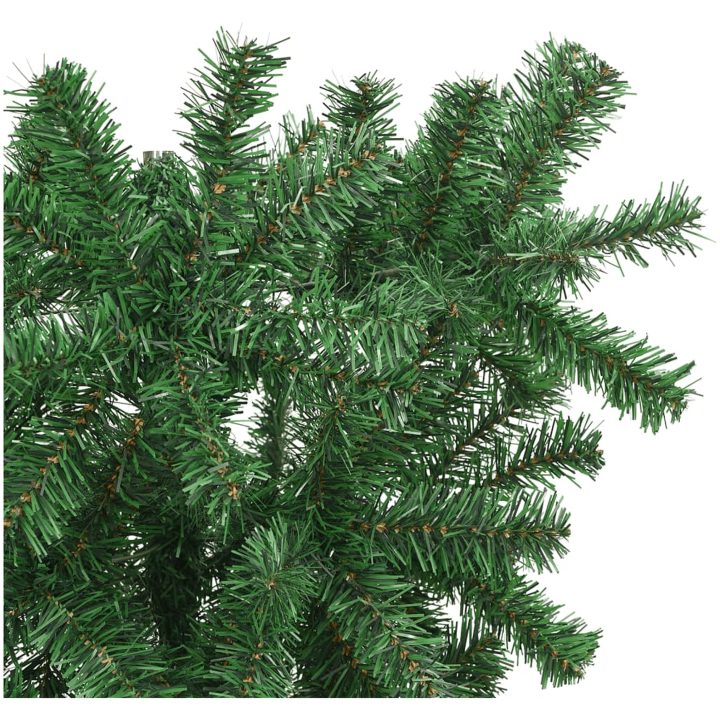 Uppochnedvänd plastgran med stativ grön 150 cm vidaXL 150 x 80 cm – bild 3