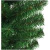 Uppochnedvänd plastgran med stativ grön 150 cm vidaXL 150 x 80 cm – miniatyr 4