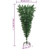 Uppochnedvänd plastgran med stativ grön 150 cm vidaXL 150 x 80 cm – miniatyr 7