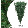 Uppochnedvänd plastgran med stativ grön 180 cm vidaXL 180 x 90 cm – miniatyr 1