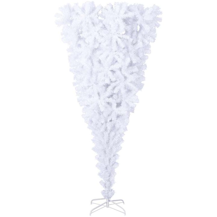 Uppochnedvänd plastgran med stativ grön 210 cm vidaXL 210 x 110 cm – bild 2