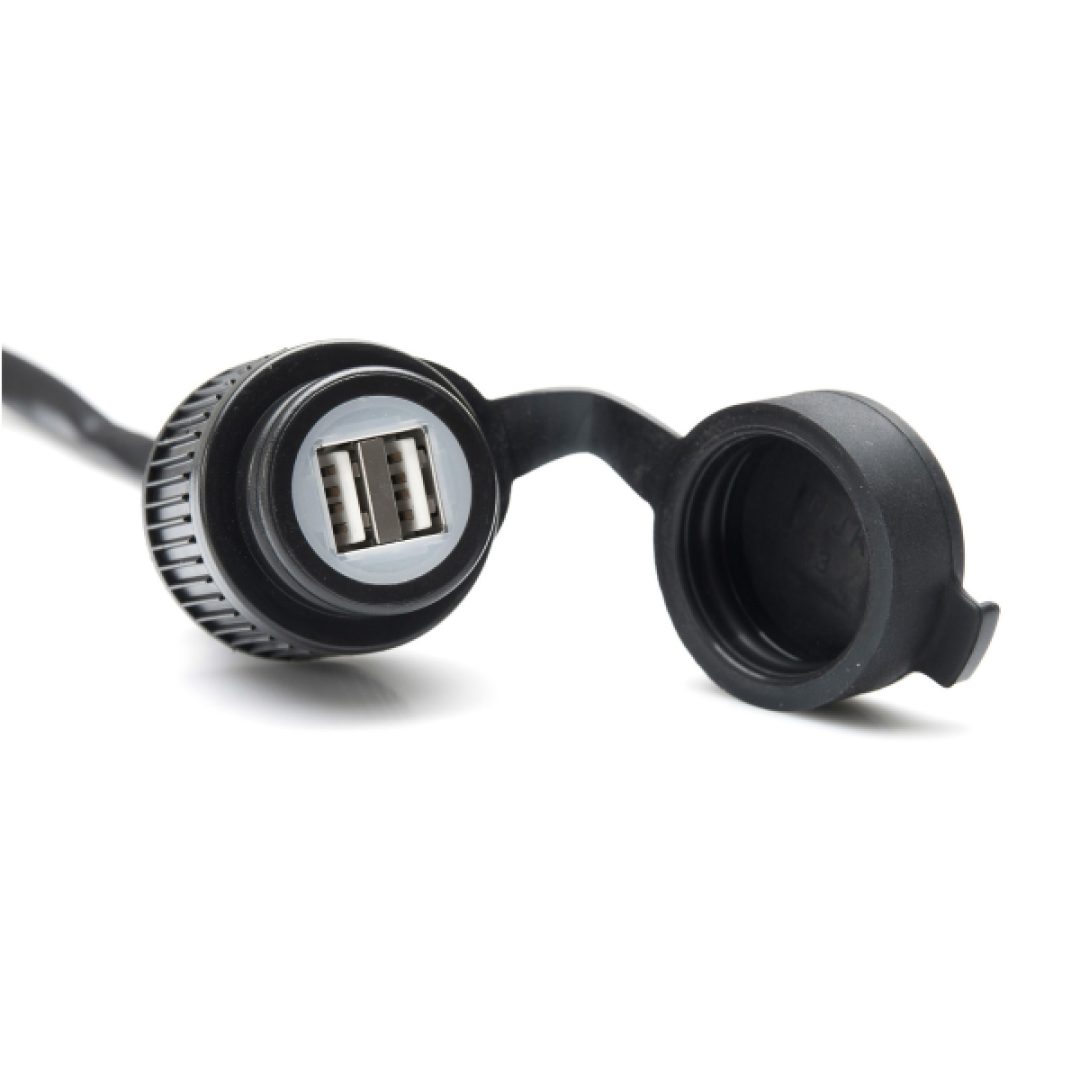 Usb Dubbel Laddningsuttag Med Universellt Stick SW-MOTECH Eluttag – bild 3