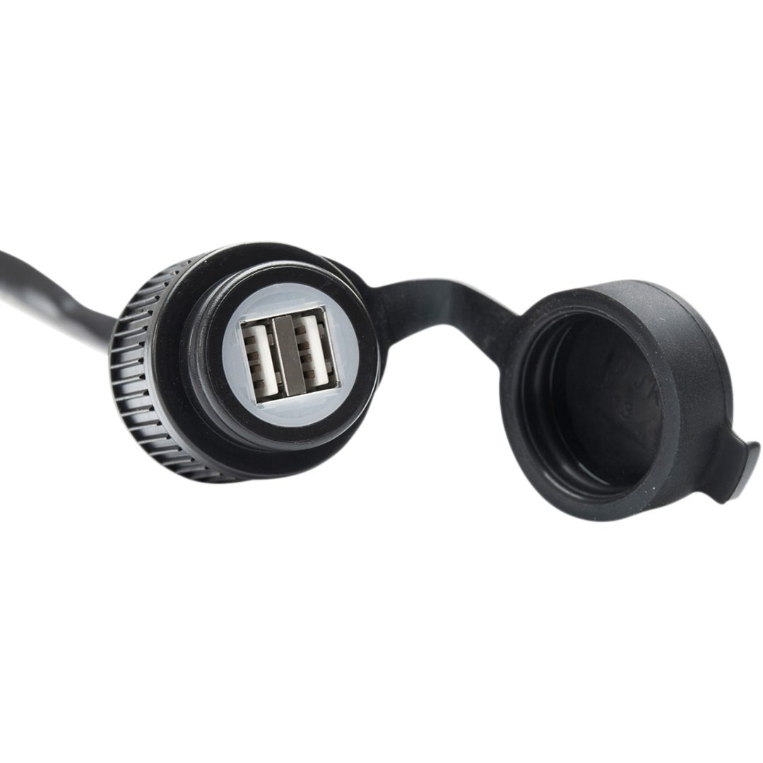 Usb Dubbel Laddningsuttag Med Universellt Stick SW-MOTECH Eluttag