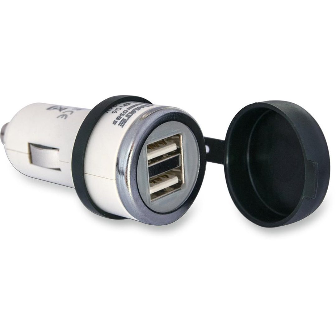 USB Fast Charge för cigguttag 2.1A TECMATE 2.1A singel 1a dual