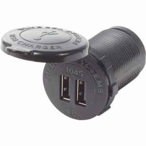 USB-laddare Fast Charge 4.8A Dual Blue Sea Systems