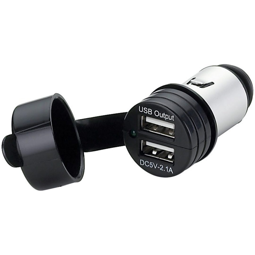 USB-uttag Dubbelt 12 24V Osculati