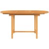 Utdragbart trädgårdsbord 110- massiv teak vidaXL 160 x 80 x 75 cm – miniatyr 5