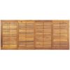 Ute Dining Bord Grå Stål & Massiv Akacia vidaXL 200 x 90 x 75 cm – miniatyr 7