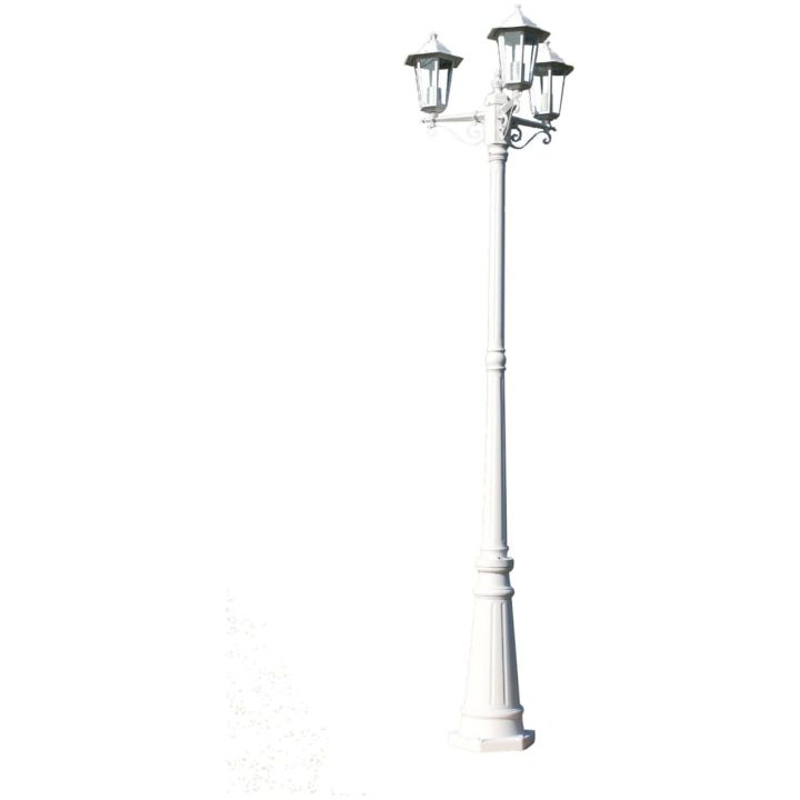 Utebelysning Kingston 3-armad 215 cm Vit vidaXL – bild 2