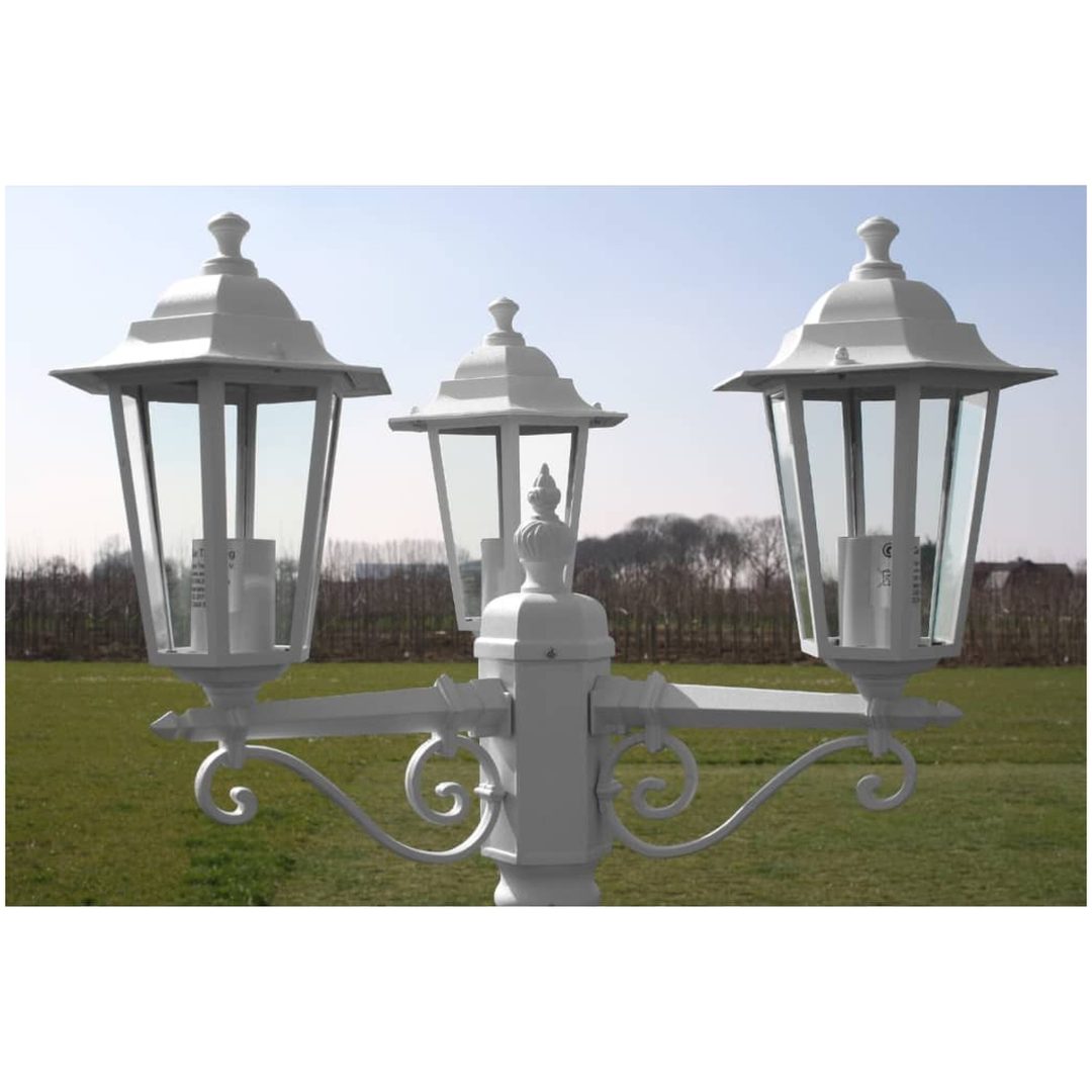 Utebelysning Kingston 3-armad 215 cm Vit vidaXL – bild 6