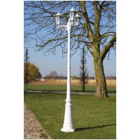 Utebelysning Kingston 3-armad 215 cm Vit vidaXL
