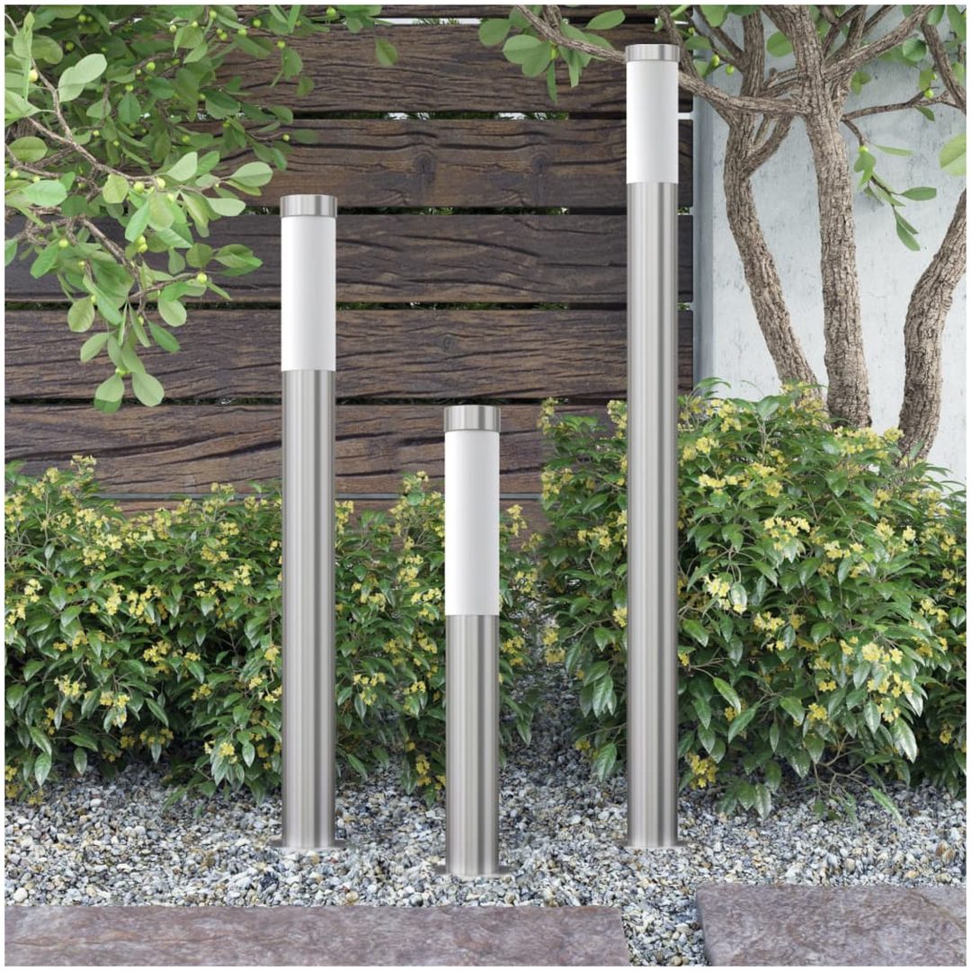 Utebelysning set 3 st olika höjd vidaXL – bild 12