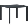 Utebord Antracit 100x100x73 cm Poly Rattan vidaXL 1 m – miniatyr 2
