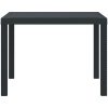 Utebord Antracit 100x100x73 cm Poly Rattan vidaXL 1 m – miniatyr 4