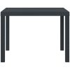 Utebord Antracit 100x100x73 cm Poly Rattan vidaXL 1 m – miniatyr 5