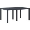 Utebord Antracit 150x100x73 cm Poly Rattan vidaXL Medium – miniatyr 4