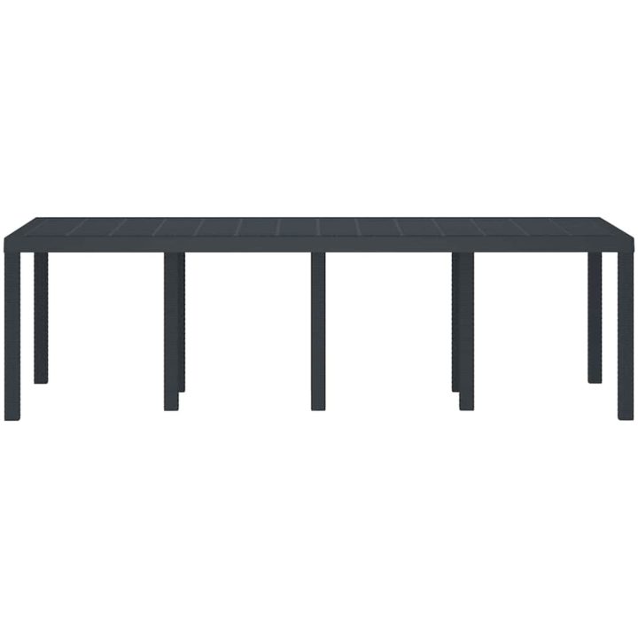 Utebord antracit 250x100x73 cm konstrotting vidaXL Stor – bild 5