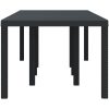 Utebord antracit 250x100x73 cm konstrotting vidaXL Stor – miniatyr 6