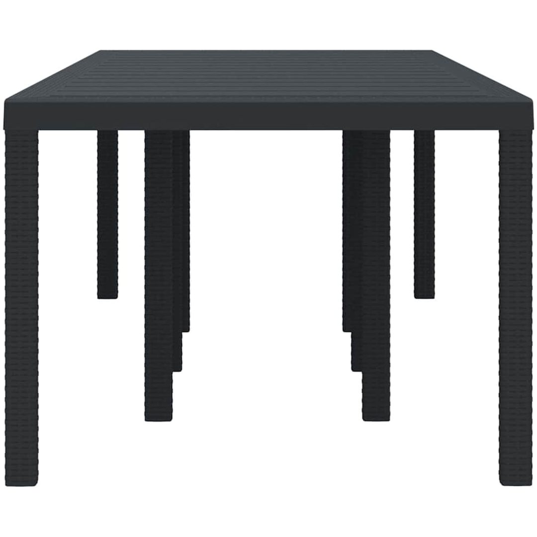 Utebord antracit 250x100x73 cm konstrotting vidaXL Stor – bild 6