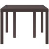 Utebord Brun 150x100x73 cm Poly Rattan vidaXL Stor – miniatyr 6