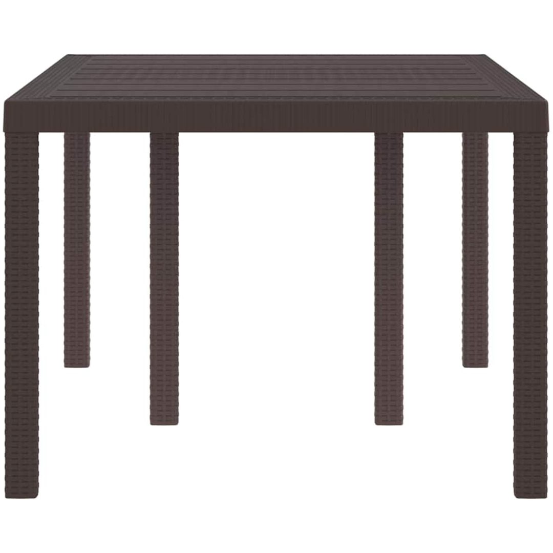 Utebord Brun 150x100x73 cm Poly Rattan vidaXL Stor – bild 6