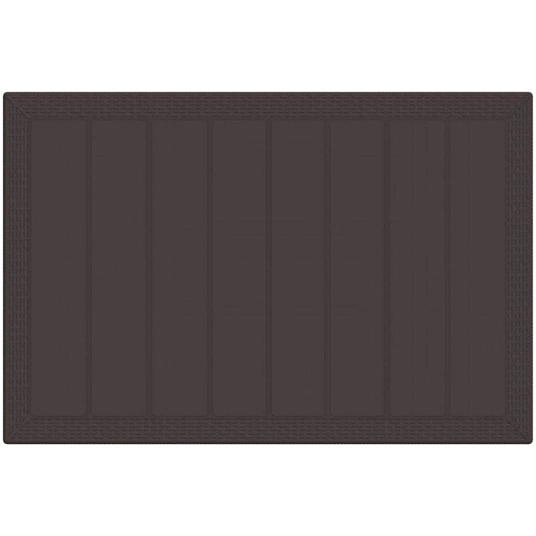 Utebord Brun 150x100x73 cm Poly Rattan vidaXL Stor – bild 7