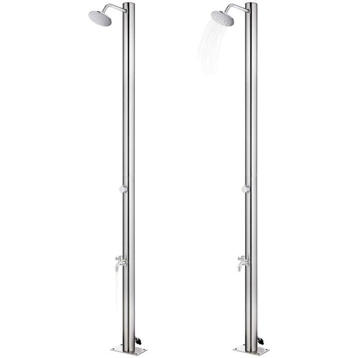 Utedusch 215 cm rostfritt stål vidaXL – bild 2