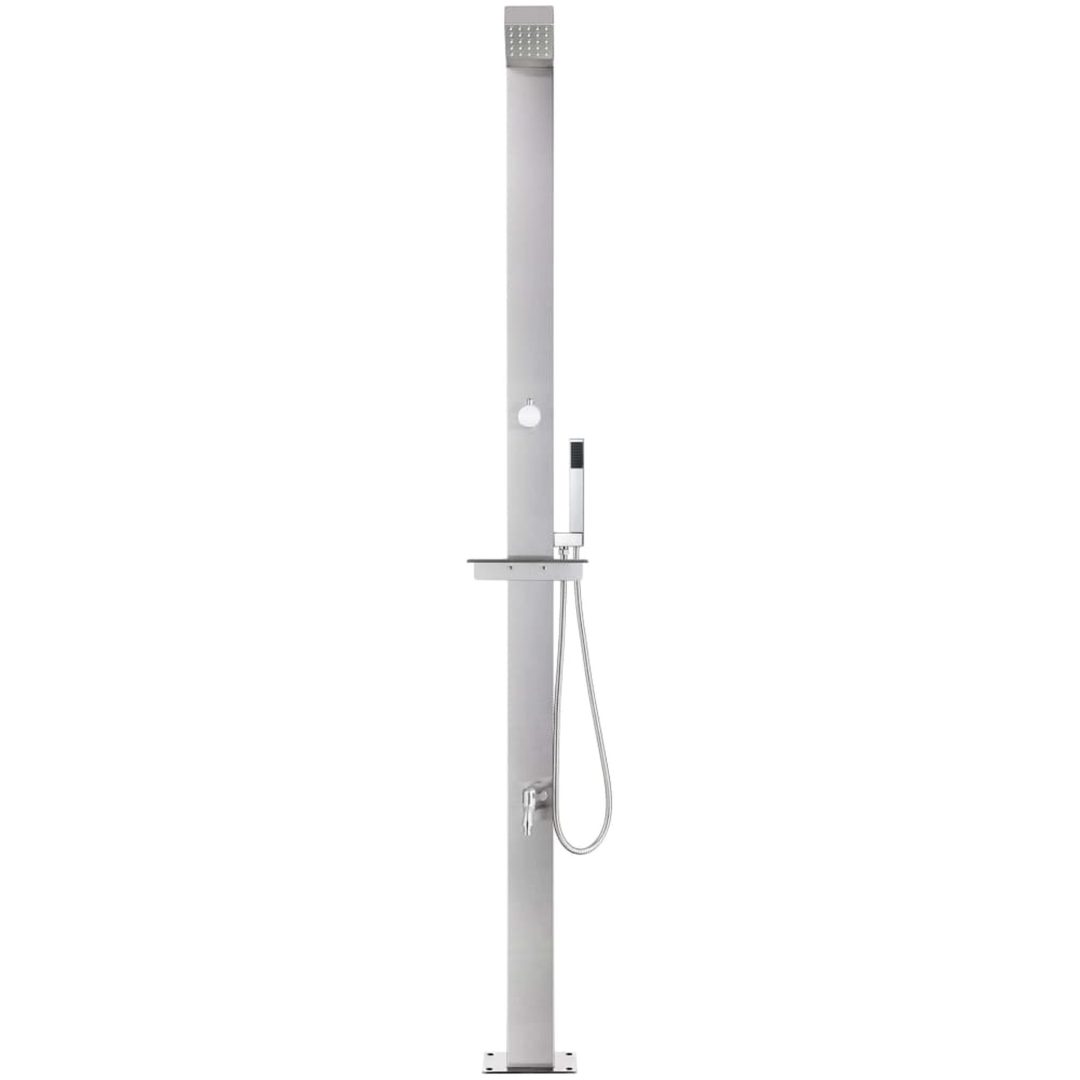Utedusch 220 cm rostfritt stål vidaXL – bild 3