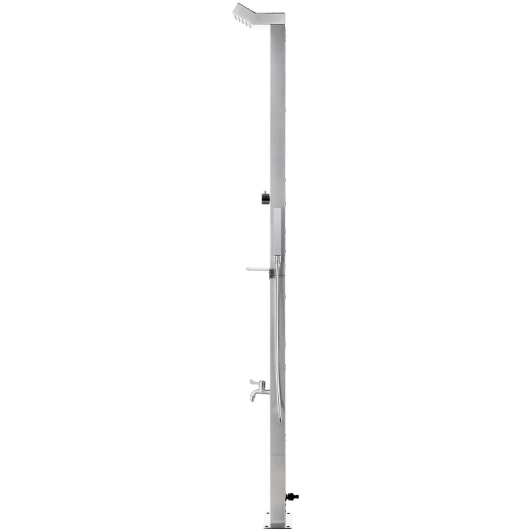 Utedusch 220 cm rostfritt stål vidaXL – bild 4