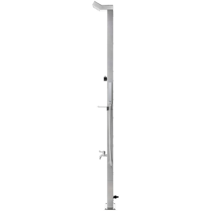 Utedusch 220 cm rostfritt stål vidaXL – bild 4