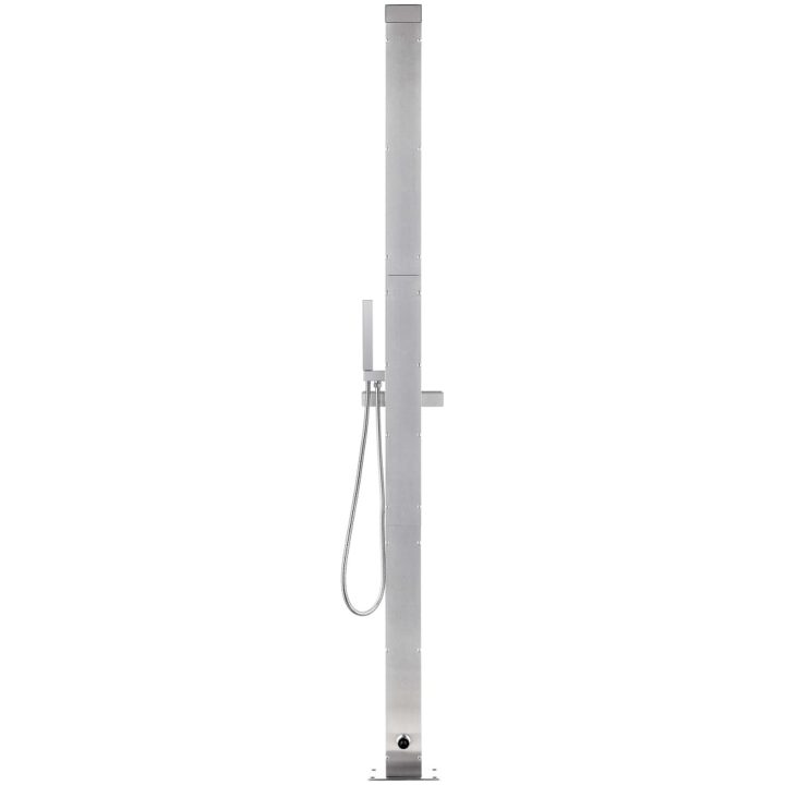 Utedusch 220 cm rostfritt stål vidaXL – bild 5