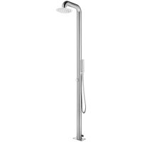 Utedusch 225 cm rostfritt stål vidaXL