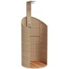 Utedusch beige 100x100x241,5 cm konstrottning och akaciaträ vidaXL – miniatyr 2